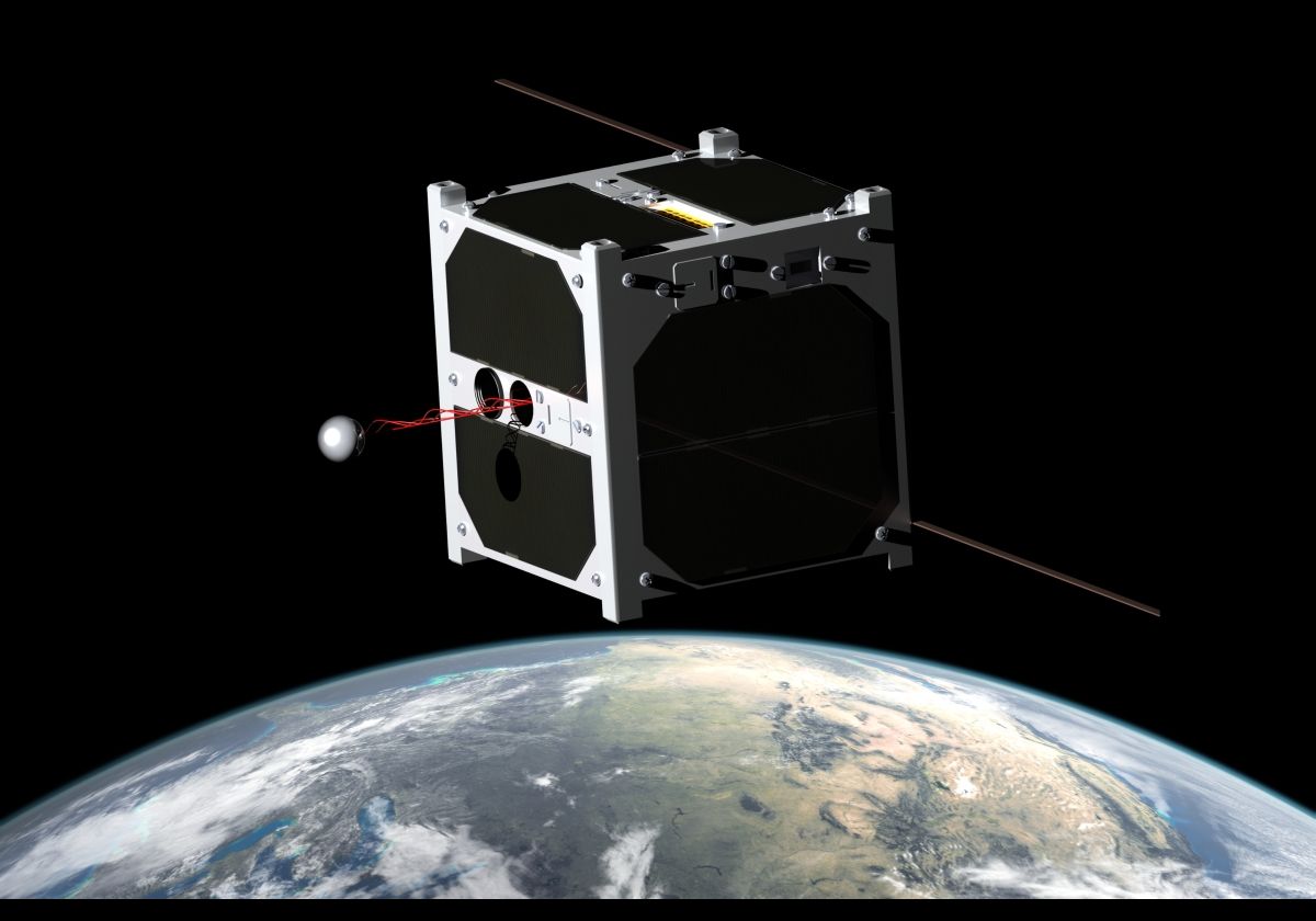 Cubesats, or nanosatellites like this one form the basis of large satellite constellations. 