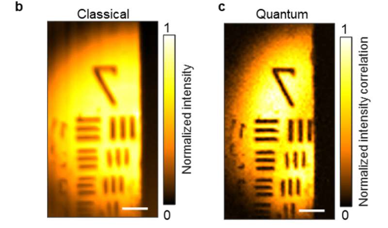 Quantum entanglement of photons doubles microscope resolution