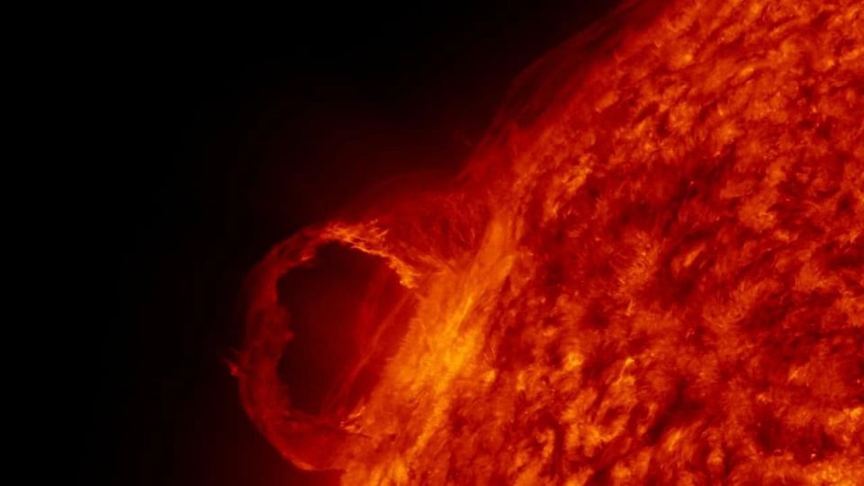 A solar flare - illustrative photo. Image credit: NASA