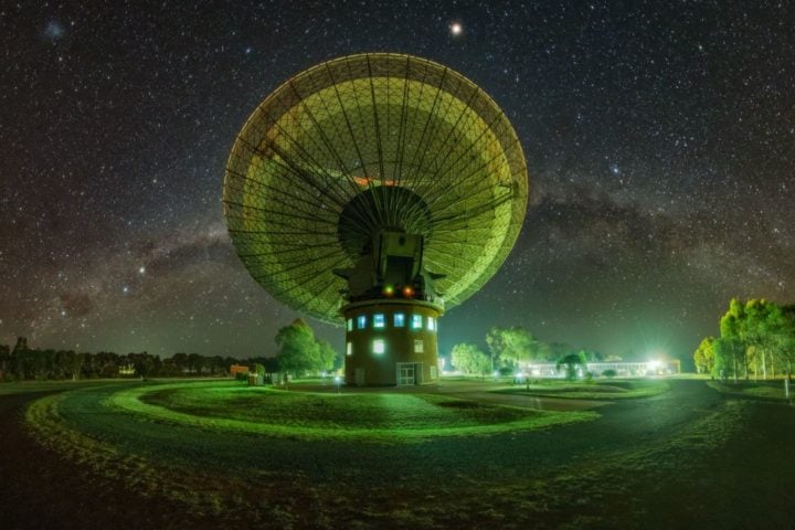 CSIRO’s Parkes Radio Telescope, Murriyang, on Wiradjuri Country.