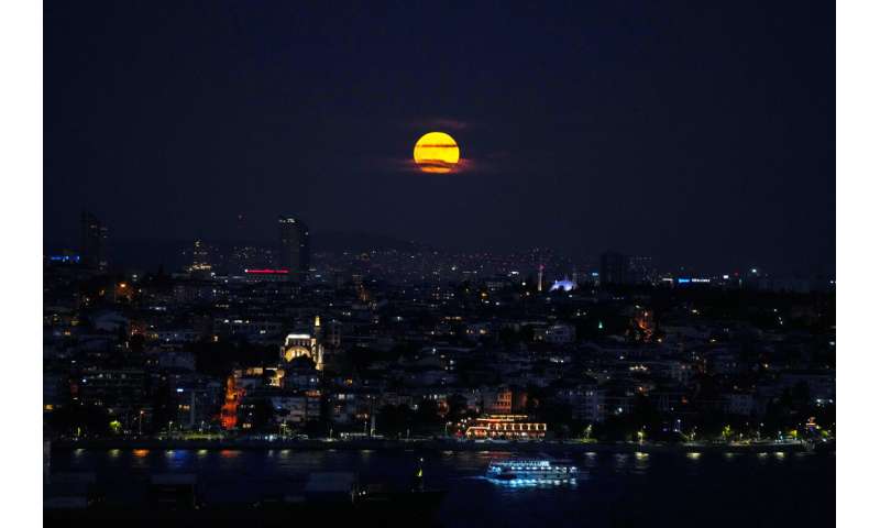 Photos: The first supermoon in August rises around the world