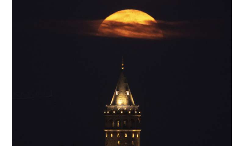 Photos: The first supermoon in August rises around the world