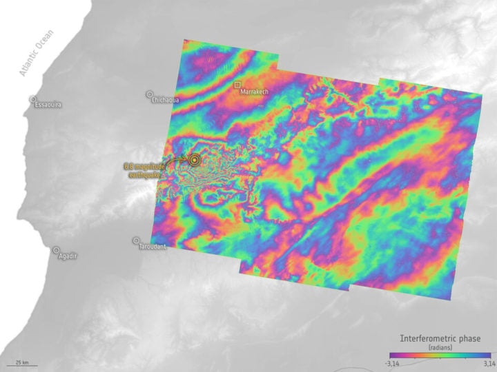 Morocco earthquake fringes. 