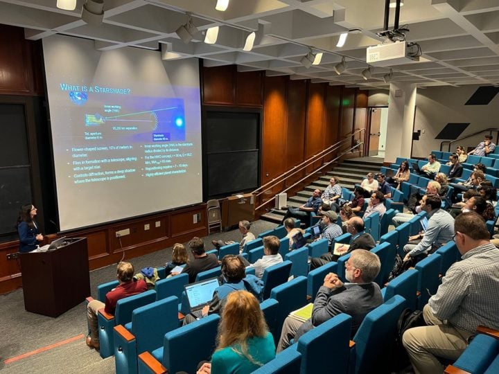 Sara Seager of MIT gave a talk at the Caltech workshop titled 