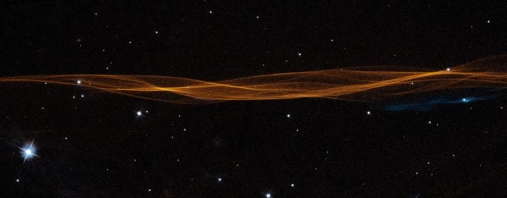 Expanding supernova bubble - still frame from the video based on the Hubble data. 