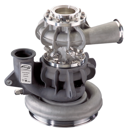 This turbopump, intended for the SpaceX Merlin engine, is one of many designs manufactured by Barber-Nichols. The company credits work it did on NASA’s Fastrac program with enabling better and cheaper methods of building these machines. 