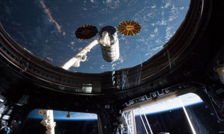 The Cold Atom Lab on the International Space Station produces clouds of 