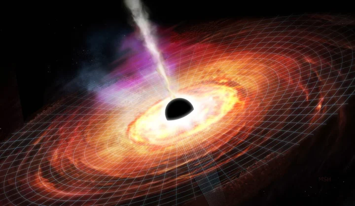 A black hole, quasar.