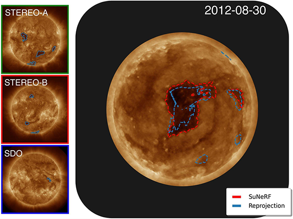 An inferred complete image of the Solar South Pole. 