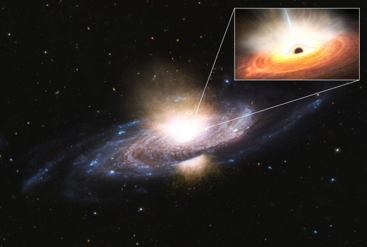 Artist's impression of Markarian 817