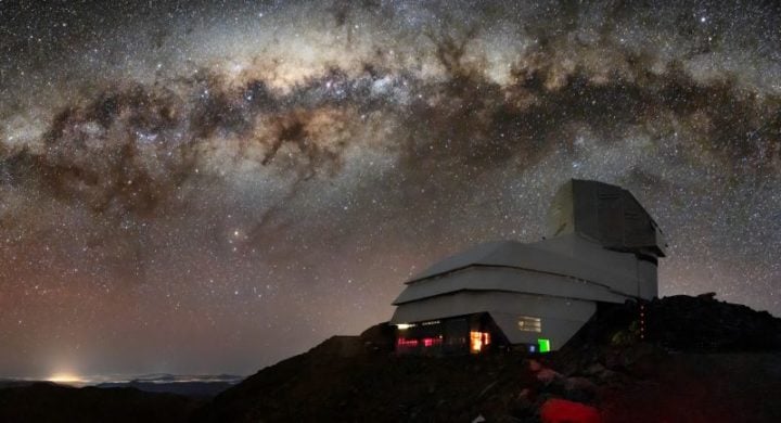 The NSF-DOE Vera C. Rubin Observatory on Cerro Pachón in Chile. The Rubin Observatory will observe the entire visible southern sky every few nights over the course of a decade, capturing about 1000 images of the sky every night and giving us a new view of our evolving universe.