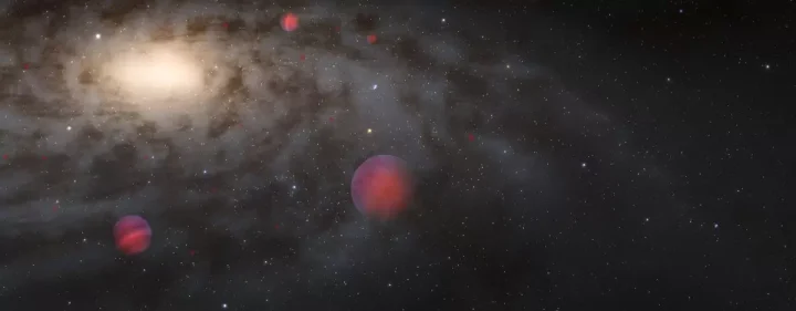 
This illustration depicts the population of brown dwarfs in and around the Milky Way that could be detected by NSF-DOE Rubin Observatory. Too big to be planets and too small to be stars, these objects have remained relatively unchanged since they formed in the early Universe. Rubin Observatory’s ten-year Legacy Survey of Space and Time will detect thousands of previously-unseen, faint brown dwarfs, vastly increasing the numbers of these ancient relics that scientists have been able to study thus far, and unlocking clues to the Milky Way’s formation and evolution.