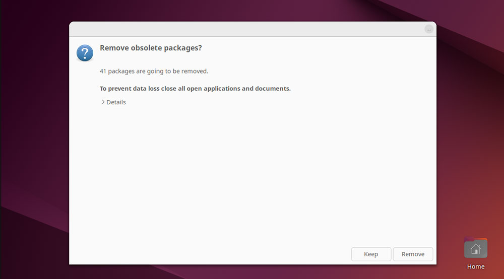 Upgrade to Ubuntu 24.10 tutorial, step 5, cleaning up