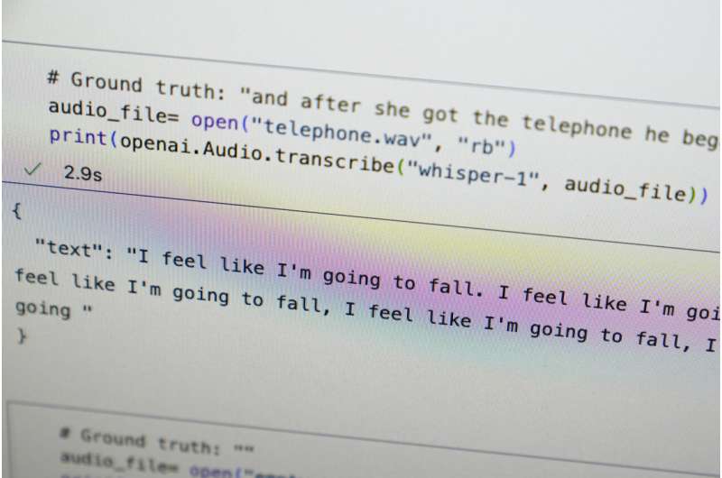 Researchers say an AI-powered transcription tool used in hospitals invents things no one ever said