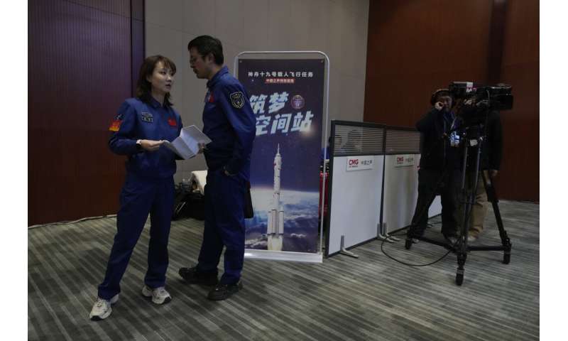 China says it's ready to launch the next crew to its orbiting space station early Wednesday