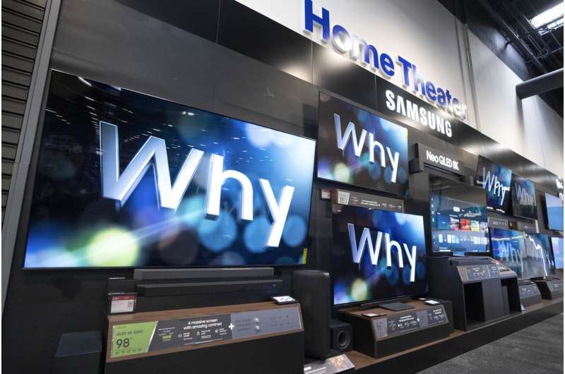 A TV as big as a bed? With the holidays approaching, stores stock more supersize sets