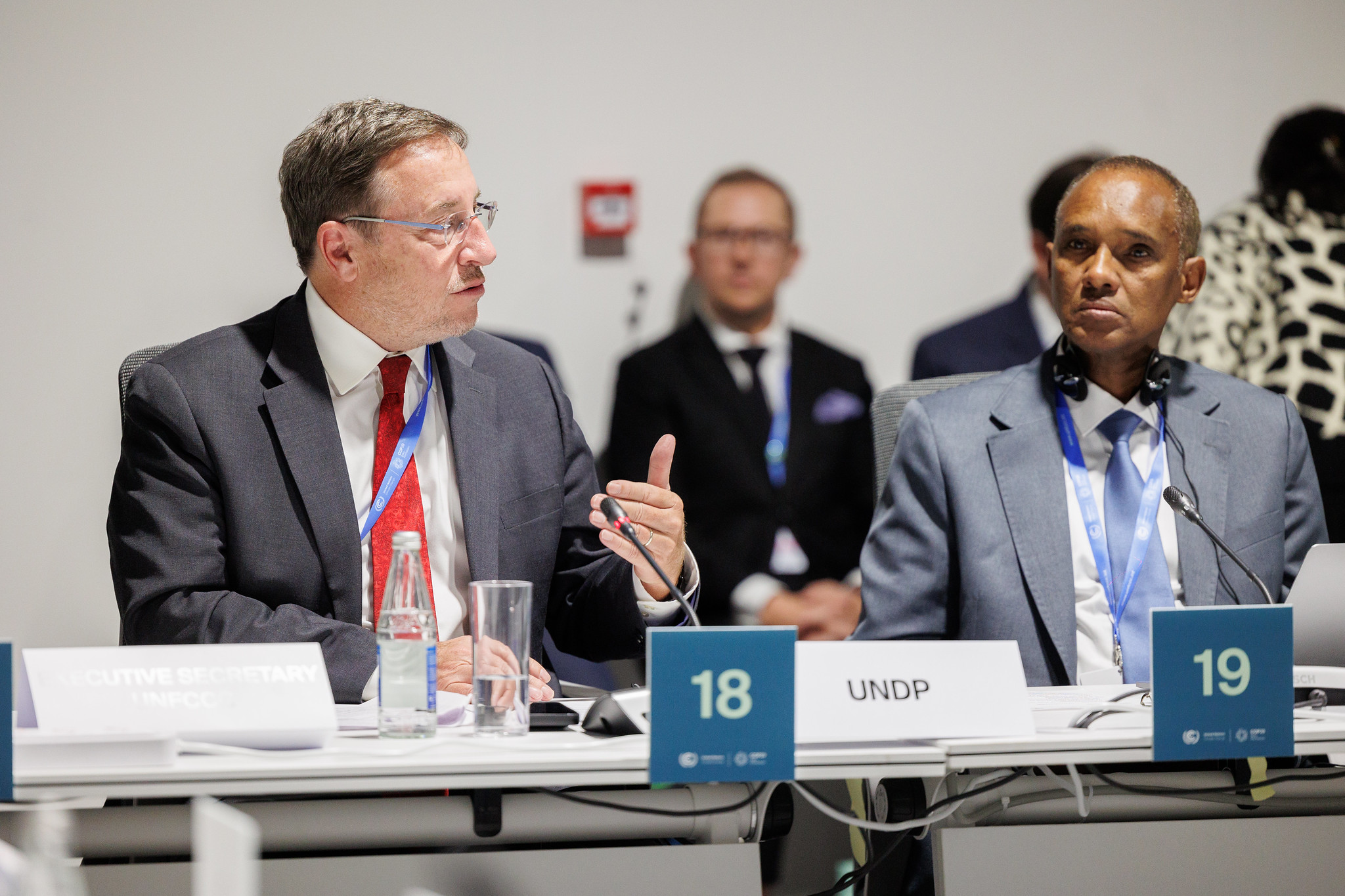 Ali Mohammed, chair of the African group, speaking at an event on the sidelines of COP29 in Baku, Azerbaijan