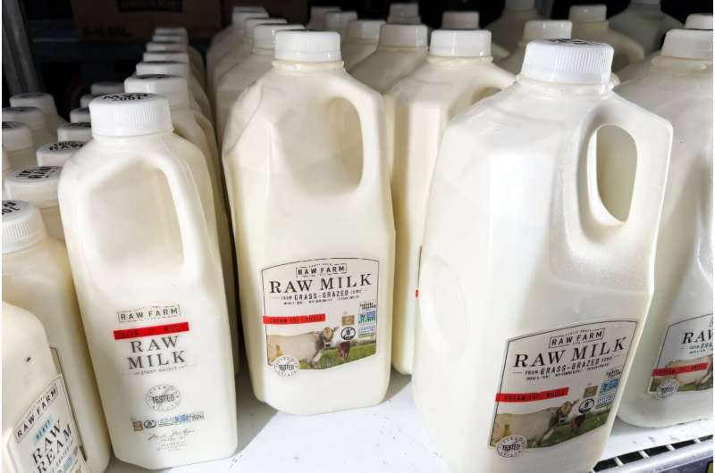 Health experts have warned people against drinking raw milk, which has the potential to be contaminated with bird flu