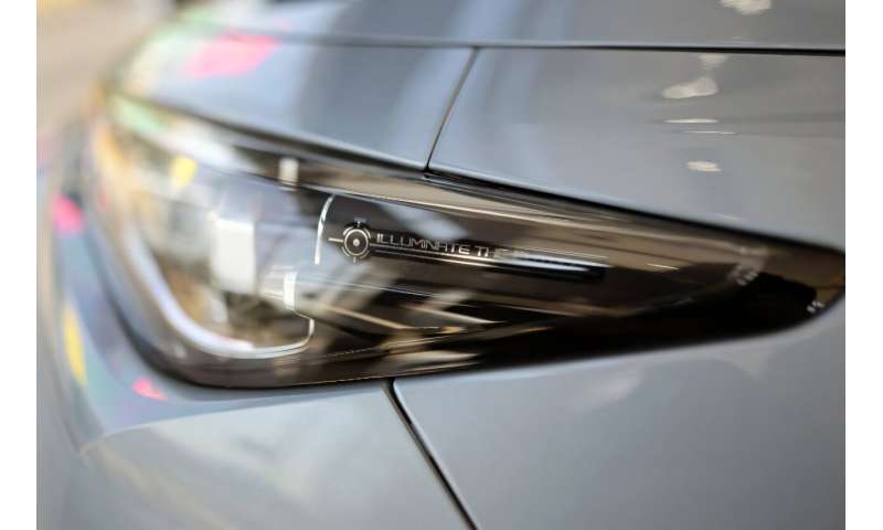 A Deepal electric SUV at a dealership in Mexico