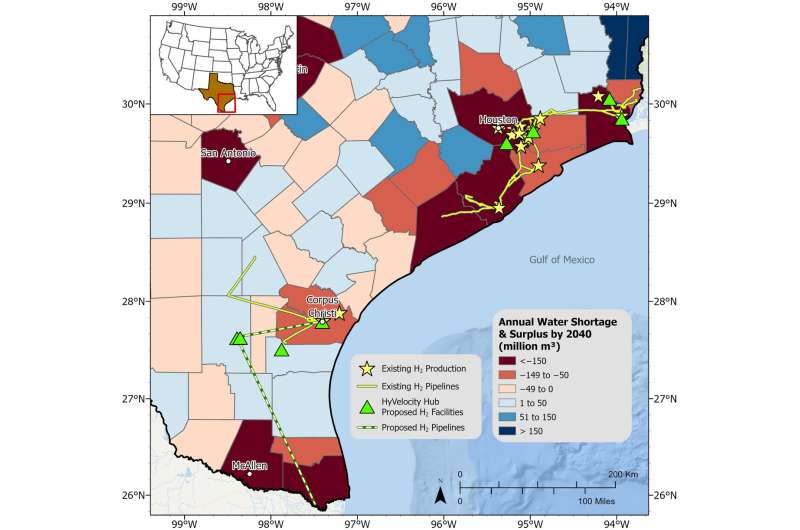 The Texas hydrogen industry needs water, new study provides details on how much