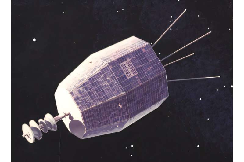 An artist’s impression of a satellite in the Relay program. Credit: NASA A strange bright burst in space baffled astronomers for more than a year. Now, they’ve solved the mystery