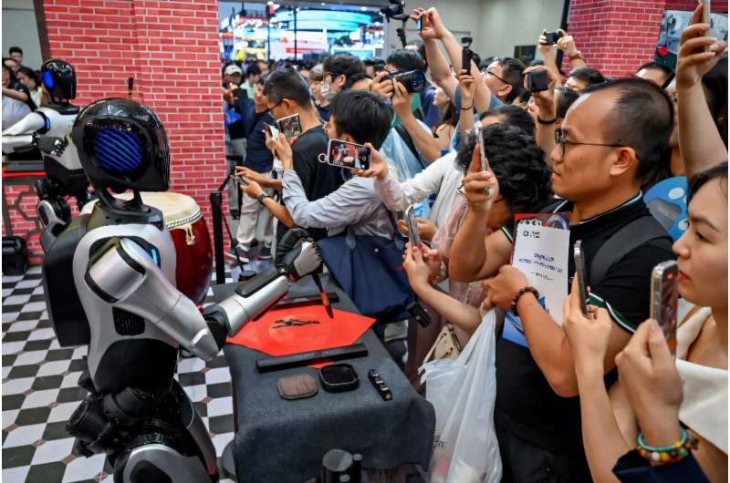 Organisers said the forum involved more than 800 companies, showcasing over 3,000 products -- the undeniable crowd pleasers being the humanoid robots