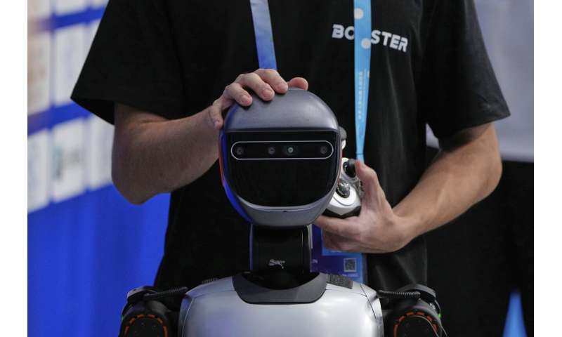 Photos of Beijing's World Humanoid Robot Games show how a human touch is still needed
