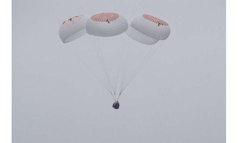 Astronauts return to Earth with SpaceX after 5 months at the International Space Station