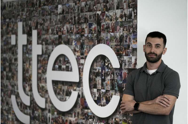 Armen Kirakosian, Global Senior Manager, Learning & Development TTEC poses in Athens, Greece, Thursday, Aug. 21, 2025. Credit: AP Photo/Thanassis Stavrakis AI shakes up the call center industry, but some tasks are still better left to the humans