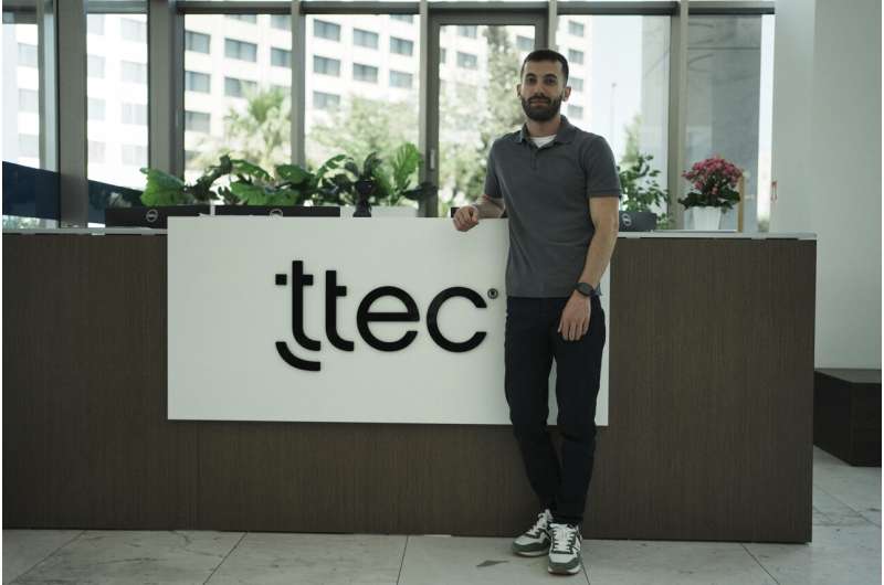 Armen Kirakosian, Global Senior Manager, Learning & Development TTEC poses in Athens, Greece, Thursday, Aug. 21, 2025. Credit: AP Photo/Thanassis Stavrakis AI shakes up the call center industry, but some tasks are still better left to the humans