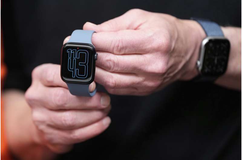 An Apple Watch is displayed during an announcement of new products at Apple Park on Tuesday, Sept. 9, 2025, in Cupertino, Calif. Credit: AP Photo/Godofredo A. Vásquez Apple's iPhone 17 line-up includes a new ultra-thin model and $100 price hike for Pro model