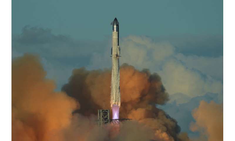 SpaceX launches the 11th test flight of its mega Starship rocket with another win