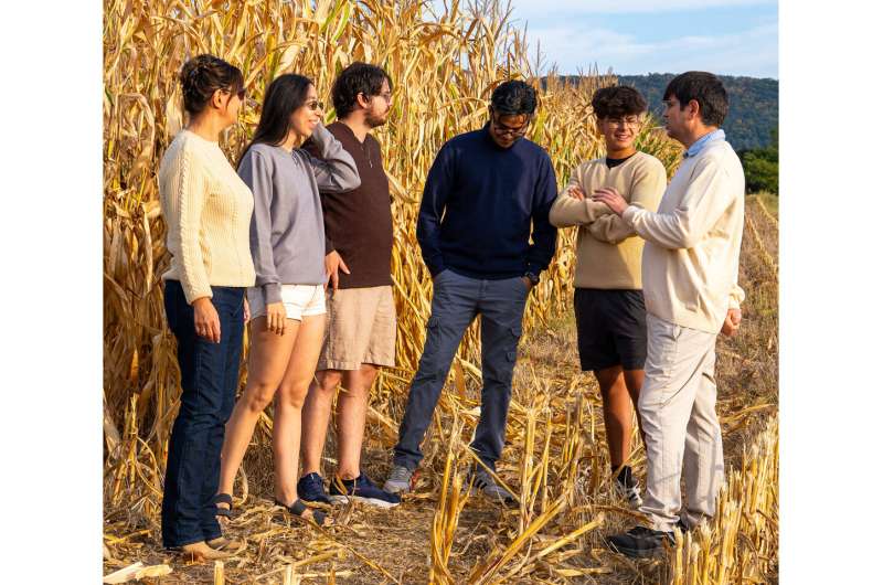 Replacing conventional fabric fibers — like cotton — with the novel material could free up land, water and other resources to grow more food crops and reduce fast fashion waste, according to the project's lead researcher Penn State Professor Melik Demirel. Credit: Penn State Fermentation waste used to make natural fabric
