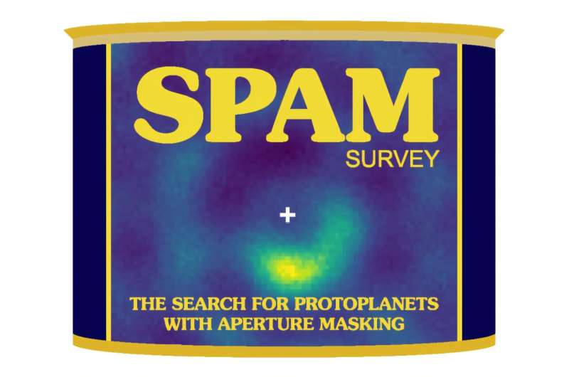 The name SPAM is a registered trademark of Hormel Foods, LLC. This release and image are not sponsored or endorsed by Hormel Foods. Credit: W. M. Keck Observatory / Ilihia Gionson. Astronomers reveal tasty insights into exoplanet formation using SPAM